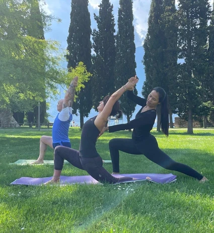 Join us for a Vinyasa Yoga class at Lake Garda 16